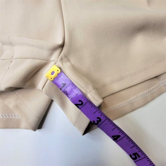 LADIES Beige Two Tone Dress Shorts Size S or Size M - Picture 6 of 14